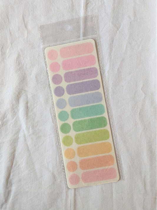 Pastel Label Stickers