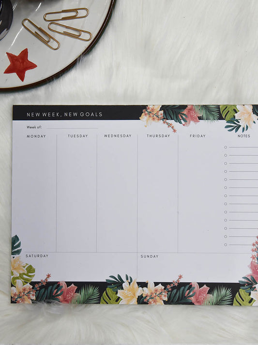 Floral Weekly Planner