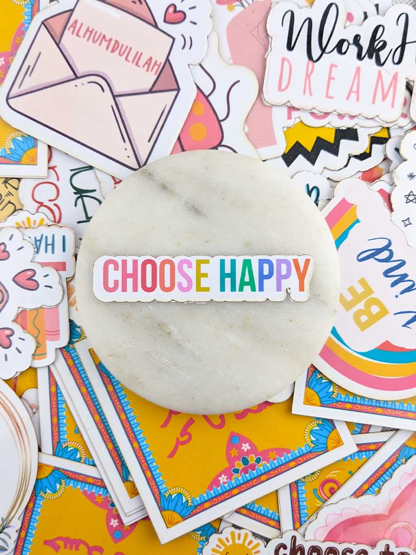 Choose Happy Sticker